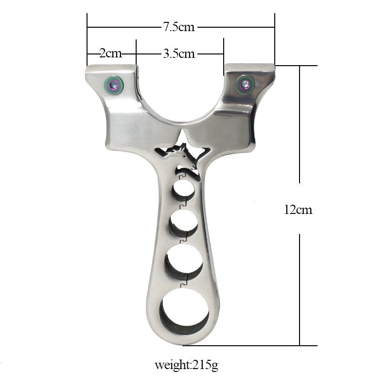 Gray New Star Horse Stainless Steel Slingshot MARKSMAN