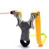 Goldenrod Grey Black Wrap Stainless Steel Slingshot MARKSMAN