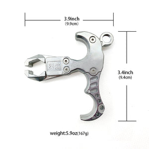 Light Gray Stainless Steel Fish Dart Launcher Marble Launcher Fish Dart Clip Dart Device Shooting Fish Release Accessories INDIAN SLINGSHOT