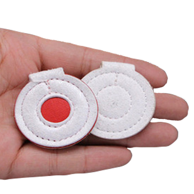 Rosy Brown Slingshot Leather Target from 2cm-7cm With Three-Layer Thickening White Red Bull's-eye INDIAN SLINGSHOT
