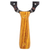 Goldenrod Zinc Alloy Clip Imitation Solid Wood Handle Strapless Slingshot Outdoor Precision Shooting INDIAN SLINGSHOT