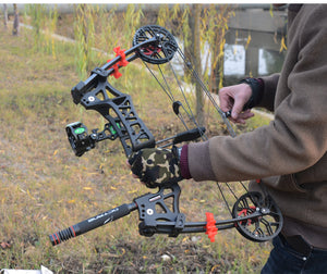 Slate Gray M109E New Dual-use Can Launch Steel Ball Compound Bow Shooting Bow And Arrow Outdoor Target Shooting Triangle Big Power Bow JUNXING