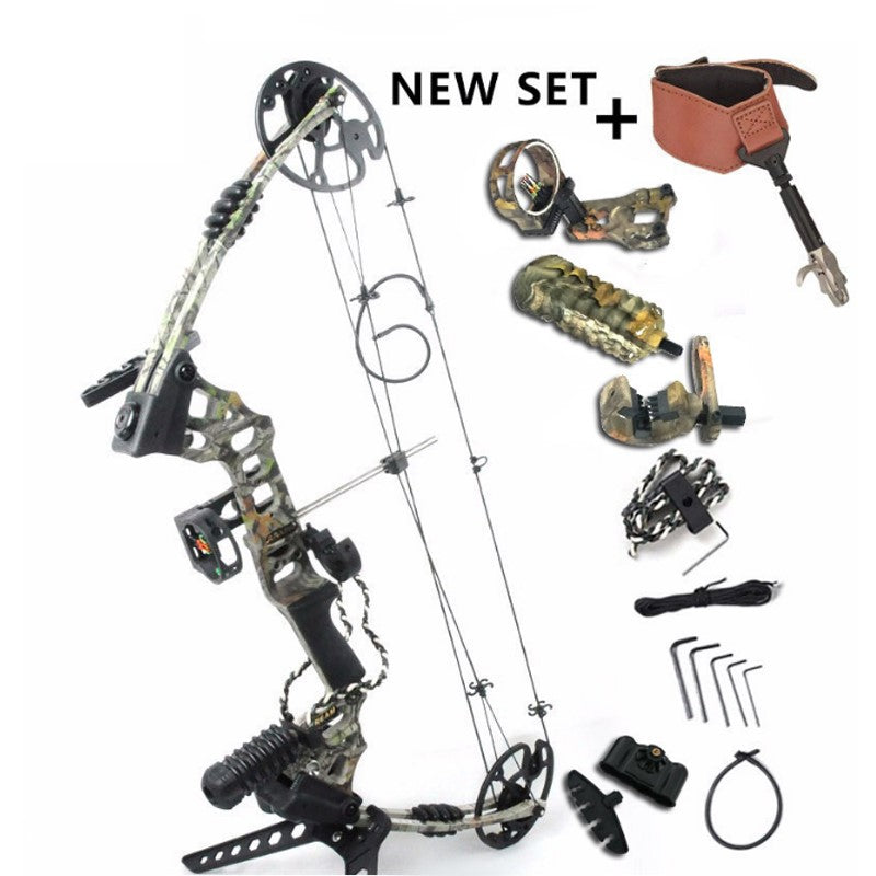 Gray Junxing M120 Dream Compound Bow Right Hand Outdoor Bows Arrows Archery Powerful Shooting | Weight 20-70 lbs | 320fps INDIAN SLINGSHOT