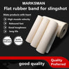 Dim Gray Marksman Anti Freeze Flat Rubber Band 1 Meter Roll White Slingshot Catapult Latex INDIAN SLINGSHOT