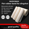 Dark Slate Gray Marksman Anti Freeze Flat Rubber Band 1 Meter Roll White Slingshot Catapult Latex INDIAN SLINGSHOT