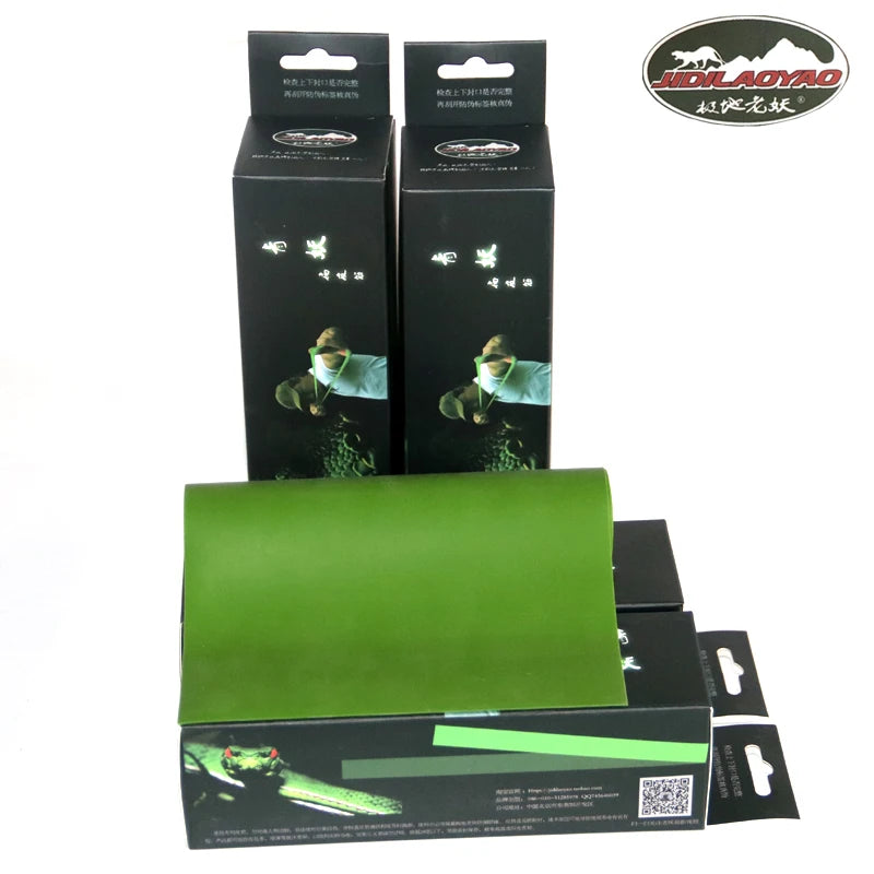 BSB Green High Strength Fast Rebound Latex Flat Rubber Roll Slingshot Accessories