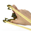 Tan Alloy Animal Pattern Shooting Slingshot With Strong Rubber Band Sling Shot