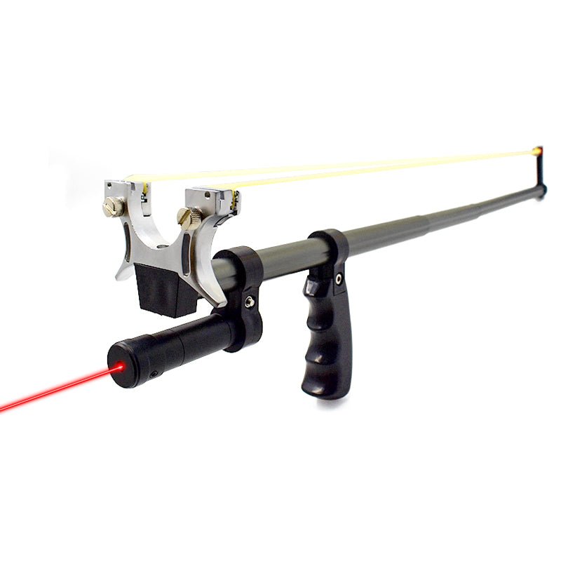 Dark Slate Gray Amazon Top Seller Slingshot Retractable Long Rod Fish Shooting Slingshot Powerful Professional Slingshot