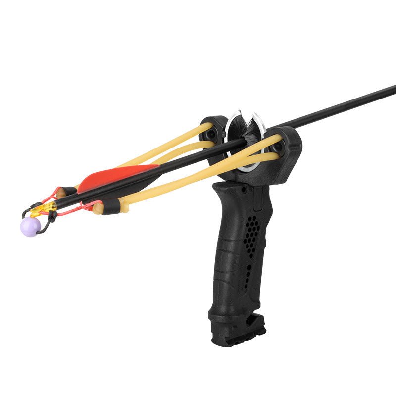 Tan Archery Slingshot Outdoor Competitive Archery Competition Free Tied Ball Slingshot High Precision Ejection SLINGSTER
