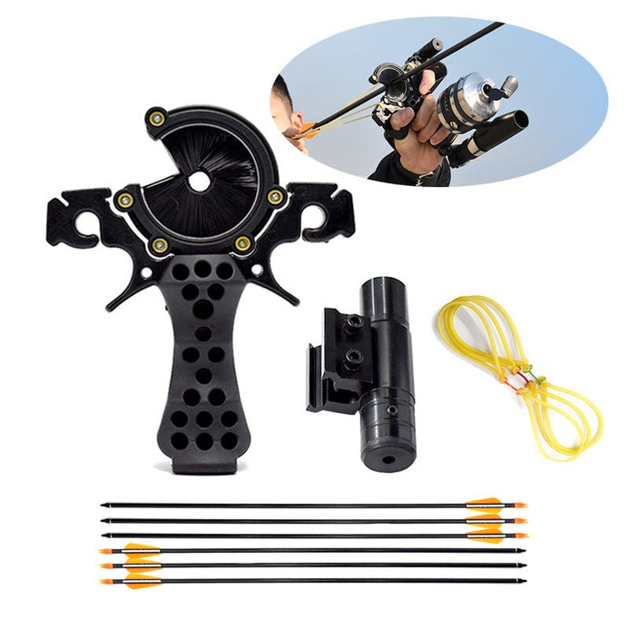 Arrow + Reel + Laser + Multifunctional Powerful Fishing Slingshot Combo  Pack Outdoor Fishing