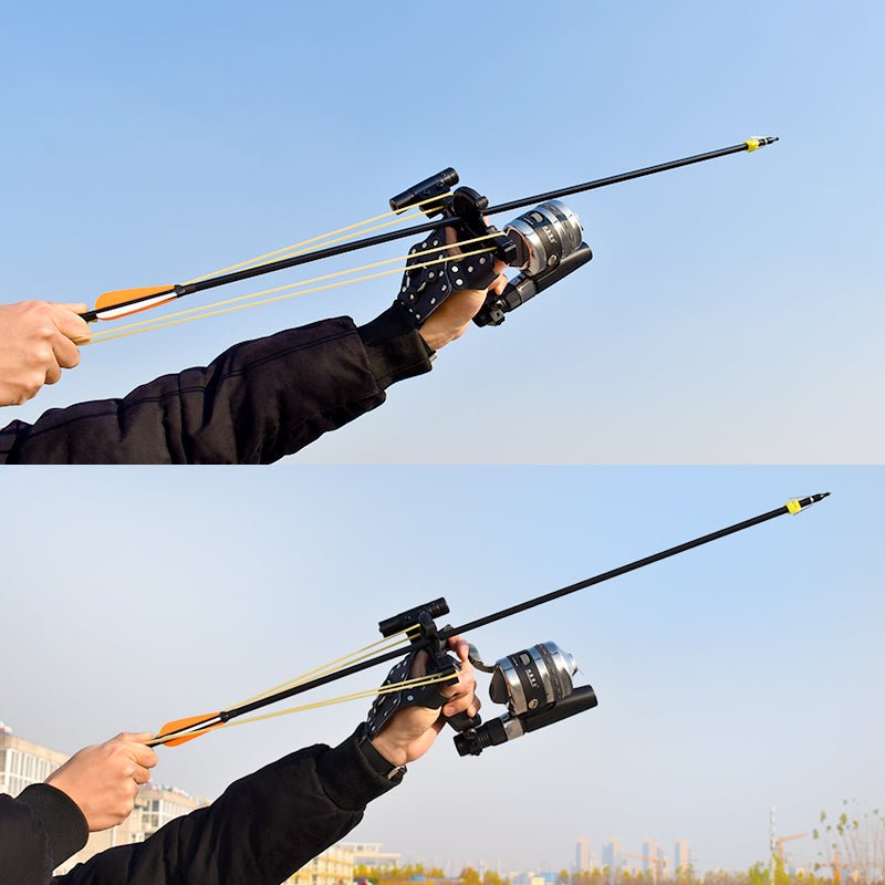 Arrow + Reel + Laser + Multifunctional Powerful Fishing Slingshot Combo Pack Outdoor Fishing