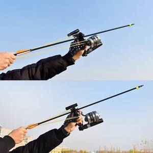 Light Blue Arrow + Laser + Multifunctional Slingshot Hunting Fish Shooting Slingshot Package