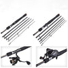 Dark Slate Gray Carbon Fishing Rod Straight Handle Bass Sea Fishing Rod