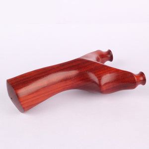 White Smoke Catapult Quintessence Wooden Red Sandalwood Red Sandalwood Flat Leather Sports Slingshot Red Sandalwood Shooting Slingshot