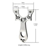 Goldenrod Wire Cutting Eagle Head Stainless Steel Slingshot Outdoor Shooting Hunting Slingshot with Flat Rubber Band