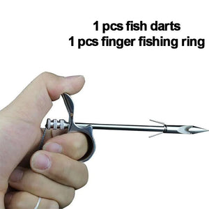 Rosy Brown Factory hot sale finger launcher stainless steel fishing rod ring