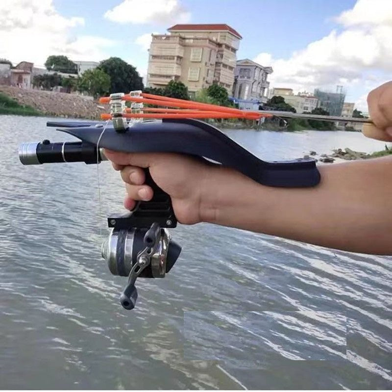 Light Slate Gray Fish Shooting Integrated Slingshot Laser Catapult Marking Dart Fishing Device Set High Pressure Fish Arrow MARKSMAN