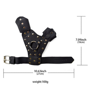 Dark Slate Gray Professional Black Outdoor Fishing Fiber Metal Best Hand Protection Slingshot Combo Set MARKSMAN