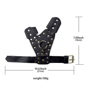 Dark Slate Gray Professional Black Outdoor Fishing Fiber Metal Best Hand Protection Slingshot Combo Set MARKSMAN