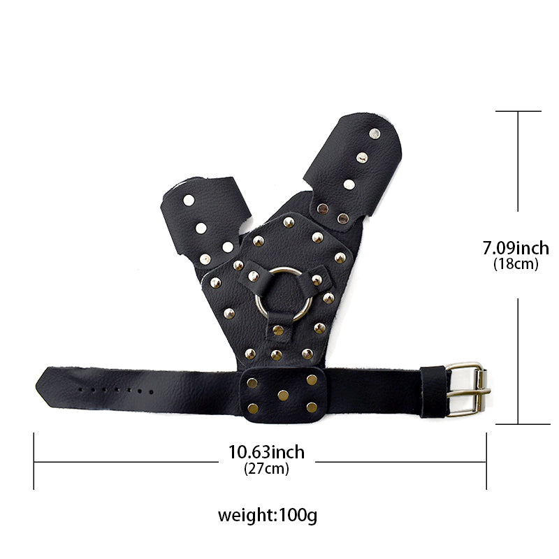 Dark Slate Gray Professional Black Outdoor Fishing Fiber Metal Best Hand Protection Slingshot Combo Set MARKSMAN