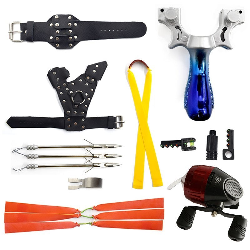 Light Gray New Resin Fishing Slingshot Fast Pressing High Accuracy Laser Slingshot INDIAN SLINGSHOT