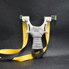 Goldenrod Grey Black Wrap Stainless Steel Slingshot MARKSMAN