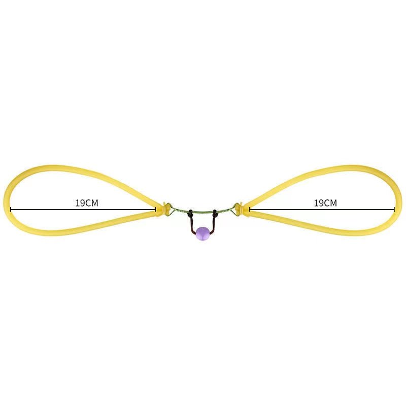 Beige High Elastic Rebound Fast Fish Archery Rubber Band Slingshot Bracket With Hand Dispenser Archery Traditional 3060 Rubber Band