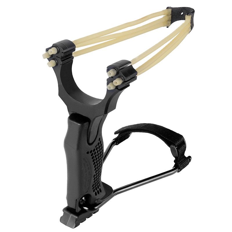 Dark Slate Gray High-end Slingshot Outdoor Professional Powerful Traditional Recurve  Positioning Slingshot 6-unit Card Ball Competition