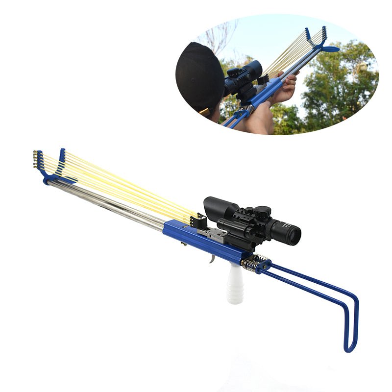 RS-X5 High Precision Outdoor Target Shooting Crossbow Slingshot With  Telescope Laser Light For Fishing
