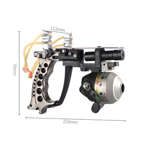 Dark Slate Gray High Quality Fishing Set Slingshot Hunting Suit Professional Outdoor Shooting Fishing Darts+ Fishing Reel Tools