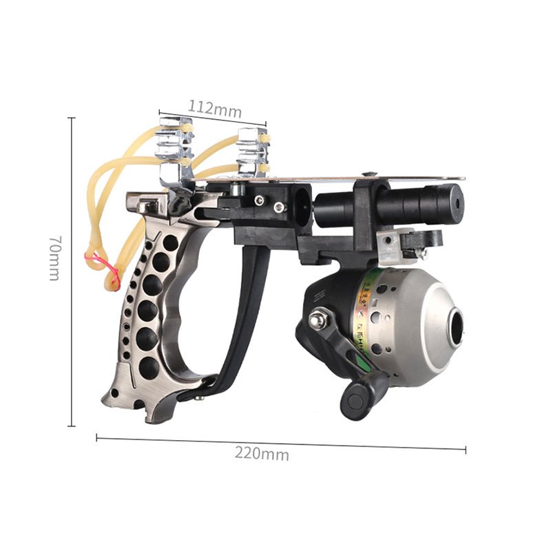 Dark Slate Gray High Quality Fishing Set Slingshot Hunting Suit Professional Outdoor Shooting Fishing Darts+ Fishing Reel Tools