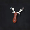 Wheat High Quality Infrared Laser Aiming Professional Slingshot Stainless Steel Wooden Catapult MARKSMAN