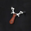 Wheat High Quality Infrared Laser Aiming Professional Slingshot Stainless Steel Wooden Catapult MARKSMAN