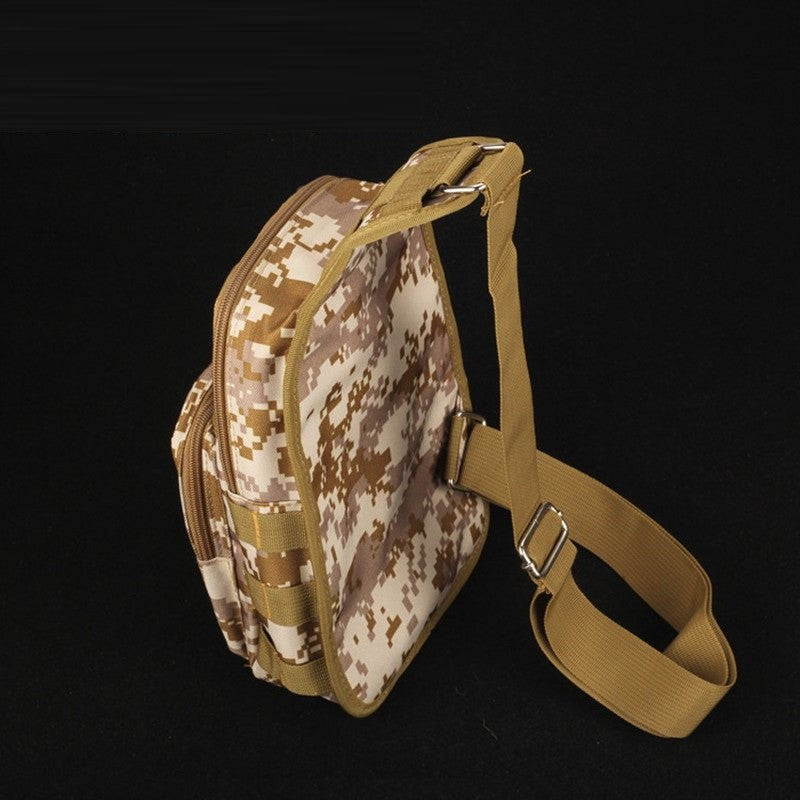 Black High Quality Outdoor Camouflage Canvas Tactical Chest Bag Diagonal Casual Shoulder Bag Camouflage Canvas Bag Waterproof INDIAN SLINGSHOT