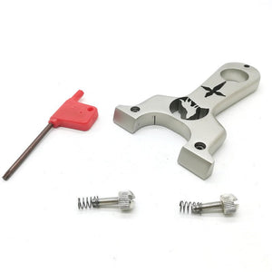 Light Gray High Quality Stainless Steel Alien Fast Flattened Leather Slingshot Small Bow Door Precision Outdoor Precision Shooting Target Shooting