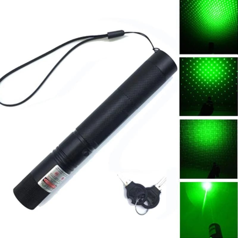 Hot sale powerful Laser Pen Green Laser Pointer Light hard anodizing black Pointer Pen 303 Adjustable Focus 532nm For Hunting - INDIAN SLINGSHOT