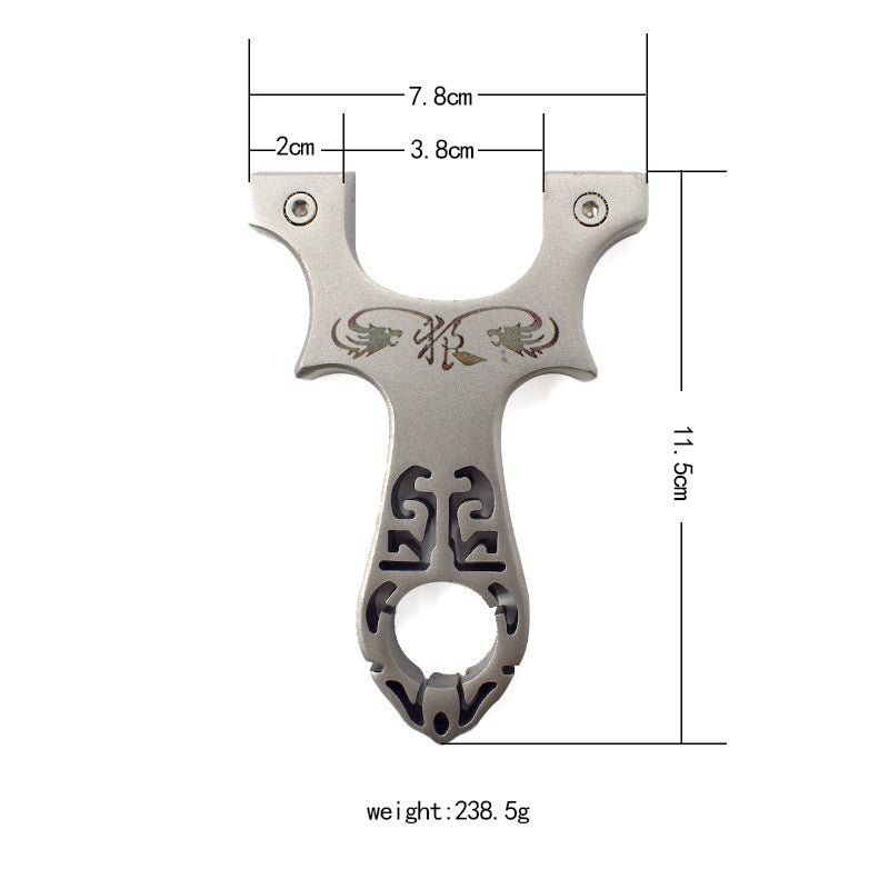 Powerful Double Wolves Design Stainless Steel Outdoor Target