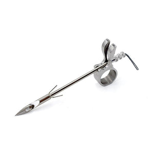 Hot sale stainless steel bow fishing reel high quality darts sharp head arrow hunting shooting skills fishing set - INDIAN SLINGSHOT