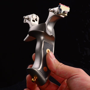 Hunting 304 Stainless Steel Catapult Camshaft Slingshot High Precision Shooting Sling Shot with Flat Rubber Band New - INDIAN SLINGSHOT