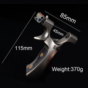Hunting 304 Stainless Steel Catapult Camshaft Slingshot High Precision Shooting Sling Shot with Flat Rubber Band New - INDIAN SLINGSHOT