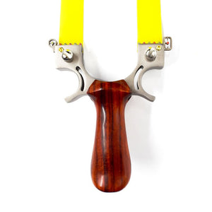 Hunting Slingshot Stainless Steel Wood Handle With Infrared Sight Use Flat Rubber Band Outdoor Shooting Games - INDIAN SLINGSHOT