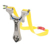 New Product Stainless Steel 304 Fast Pressure Fiber Optic Flat Leather Slingshot Outdoor Little Devil Little Monster Slingshot - INDIAN SLINGSHOT