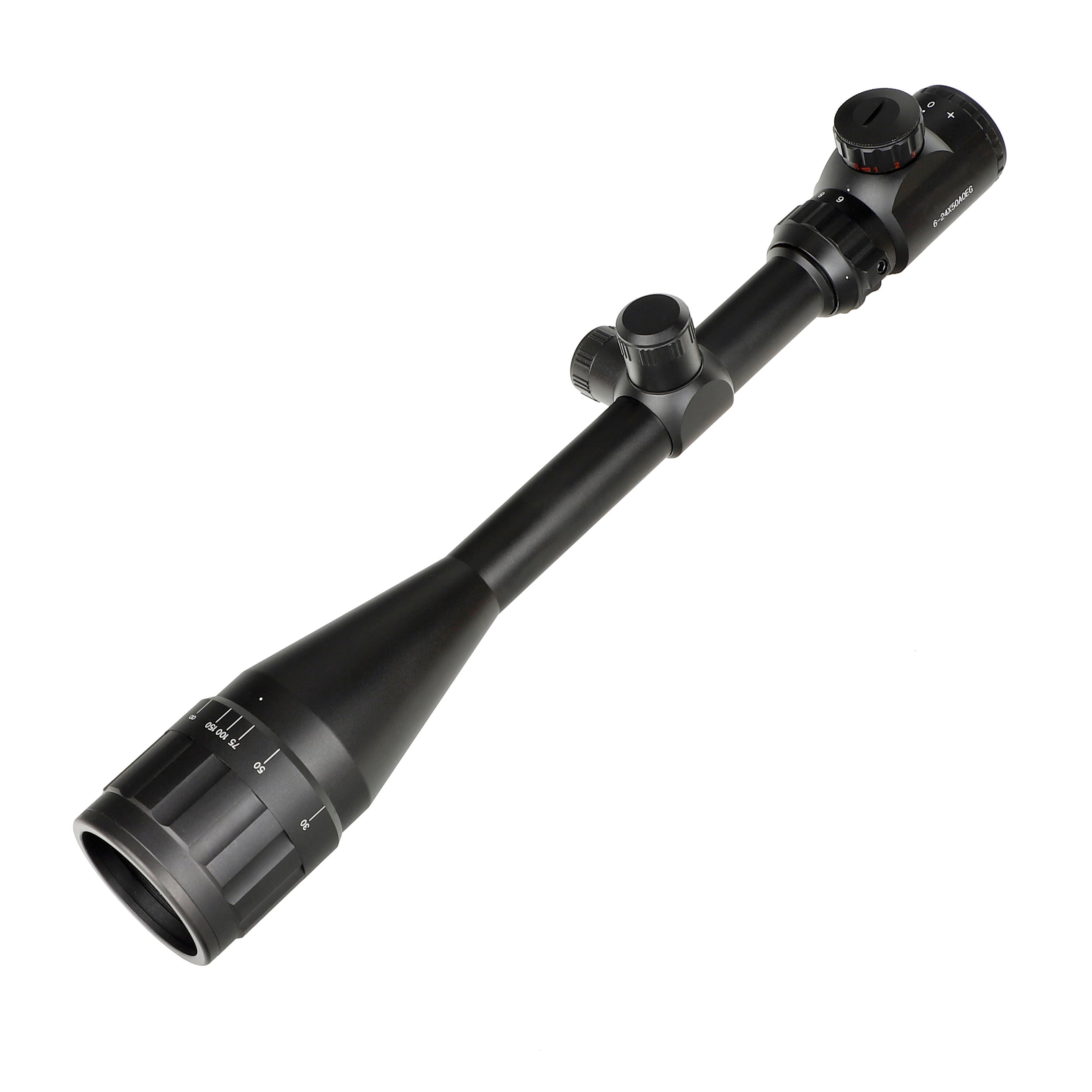 Dark Slate Gray 6-24x50 AOEG Optic Sight Illuminated Scope MARKSMAN
