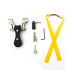 Light Gray New Stainless Steel Laser Slingshot Solid Metal Patch Outdoor Competition Catapult with Powerful Flat Bands MARKSMAN