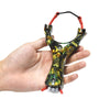 Dark Olive Green New Outdoor Sports Shooting Slingshot with Strong Rubber Band INDIAN SLINGSHOT