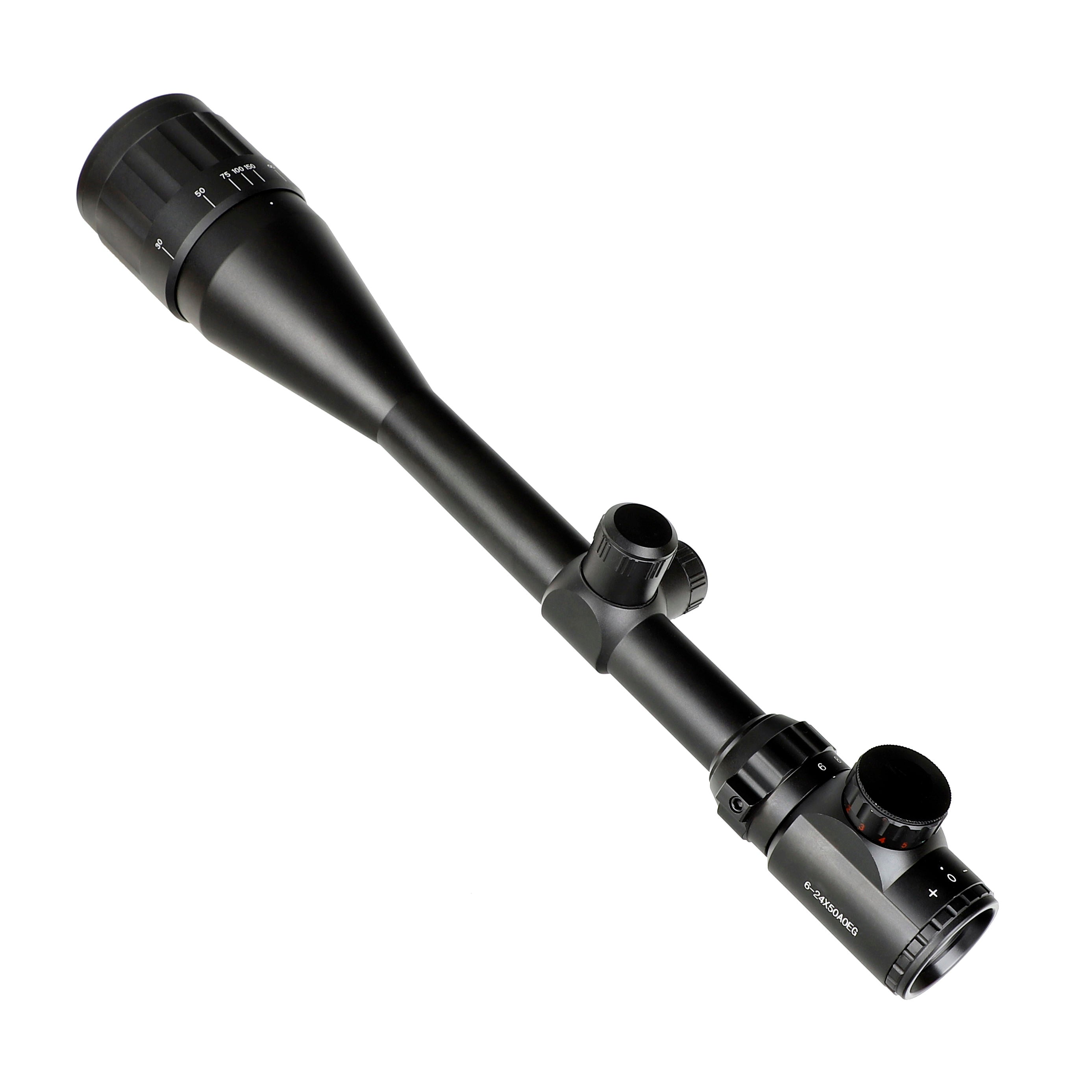 Dark Slate Gray 6-24x50 AOEG Optic Sight Illuminated Scope MARKSMAN