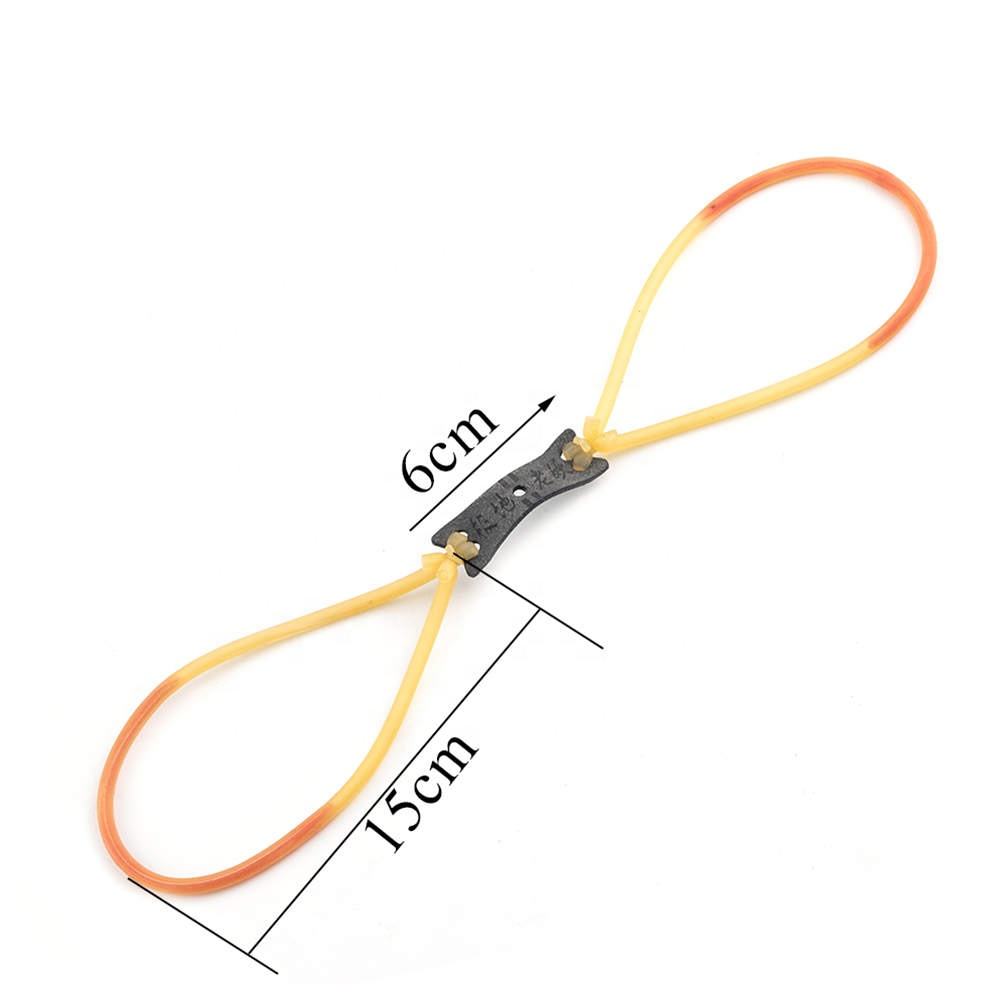 Beige 2 Strand Slingshot Rifle Natural Latex Rubber Tube Slingshot Catapult Accessories INDIAN SLINGSHOT