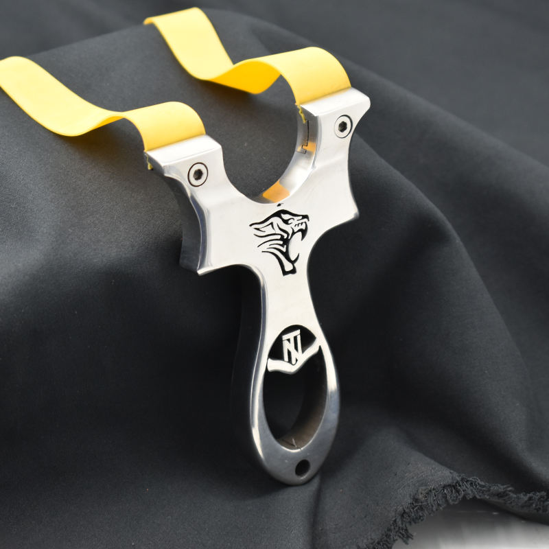 Dark Slate Gray TN Tiger Head Quality Stainless Steel Slingshot INDIAN SLINGSHOT