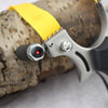Light Gray New Stainless Steel Laser Slingshot Solid Metal Patch Outdoor Competition Catapult with Powerful Flat Bands MARKSMAN