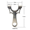 Light Gray Plain and Simple Powerful Stainless Steel Slingshot MARKSMAN